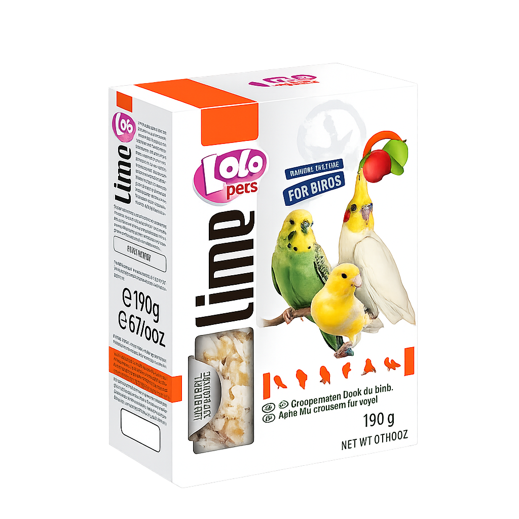 Lolo Pets - XL Лайм за птици с ябълка, 1 бр./190 г