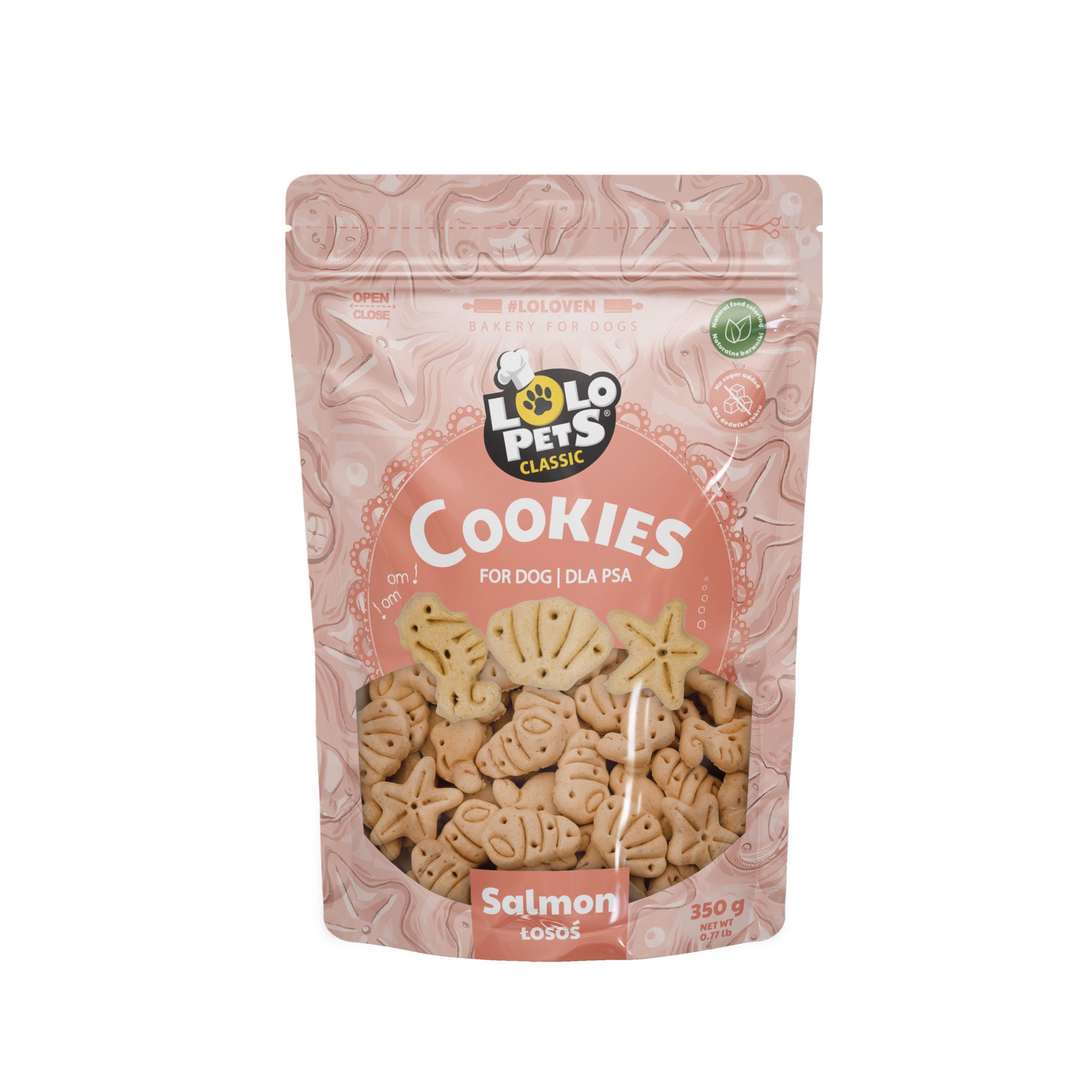 Lolo Pets - Бисквити, със сьомга, за кучета 350 гр