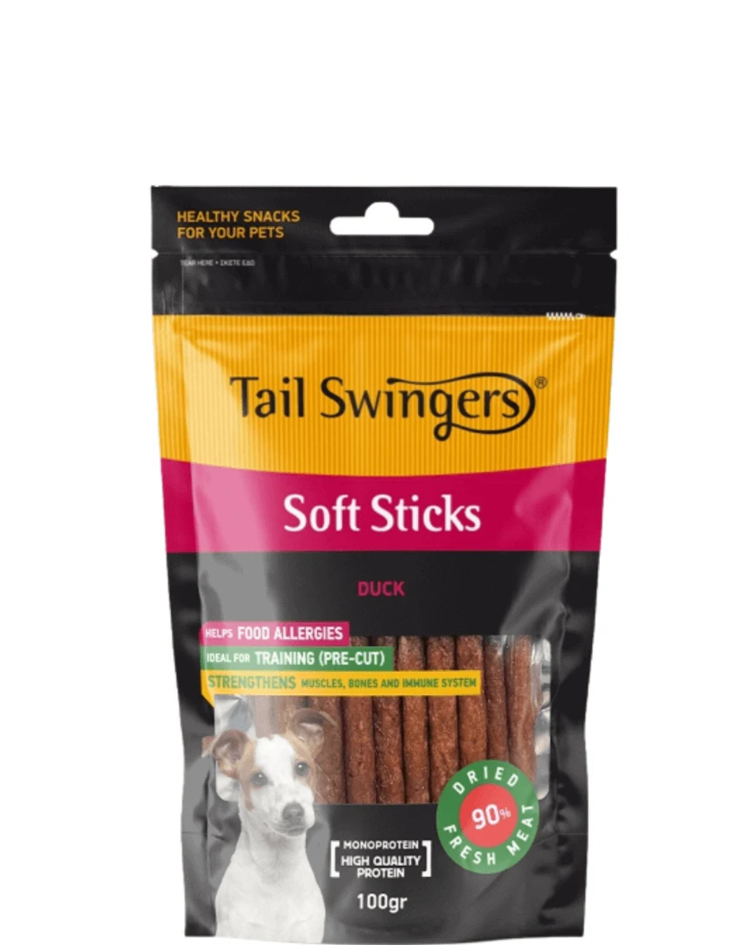 Tail Swingers - Soft Sticks Патица - Лакомства за мускули, кости и имунна система - 100 г