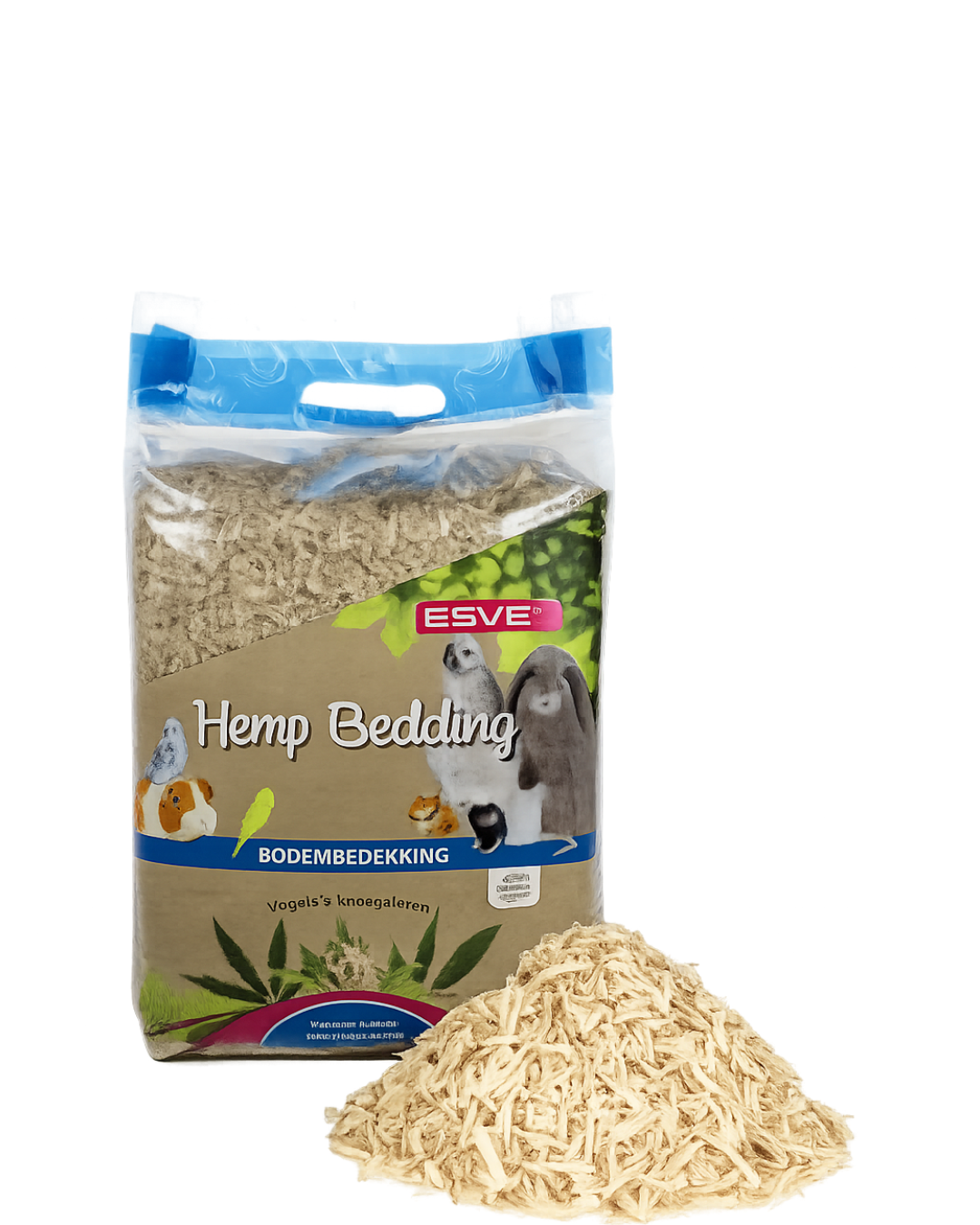 Esve Hemp Bedding конопена постелка за дребни животни и птици, 2.5 кг / 48 л