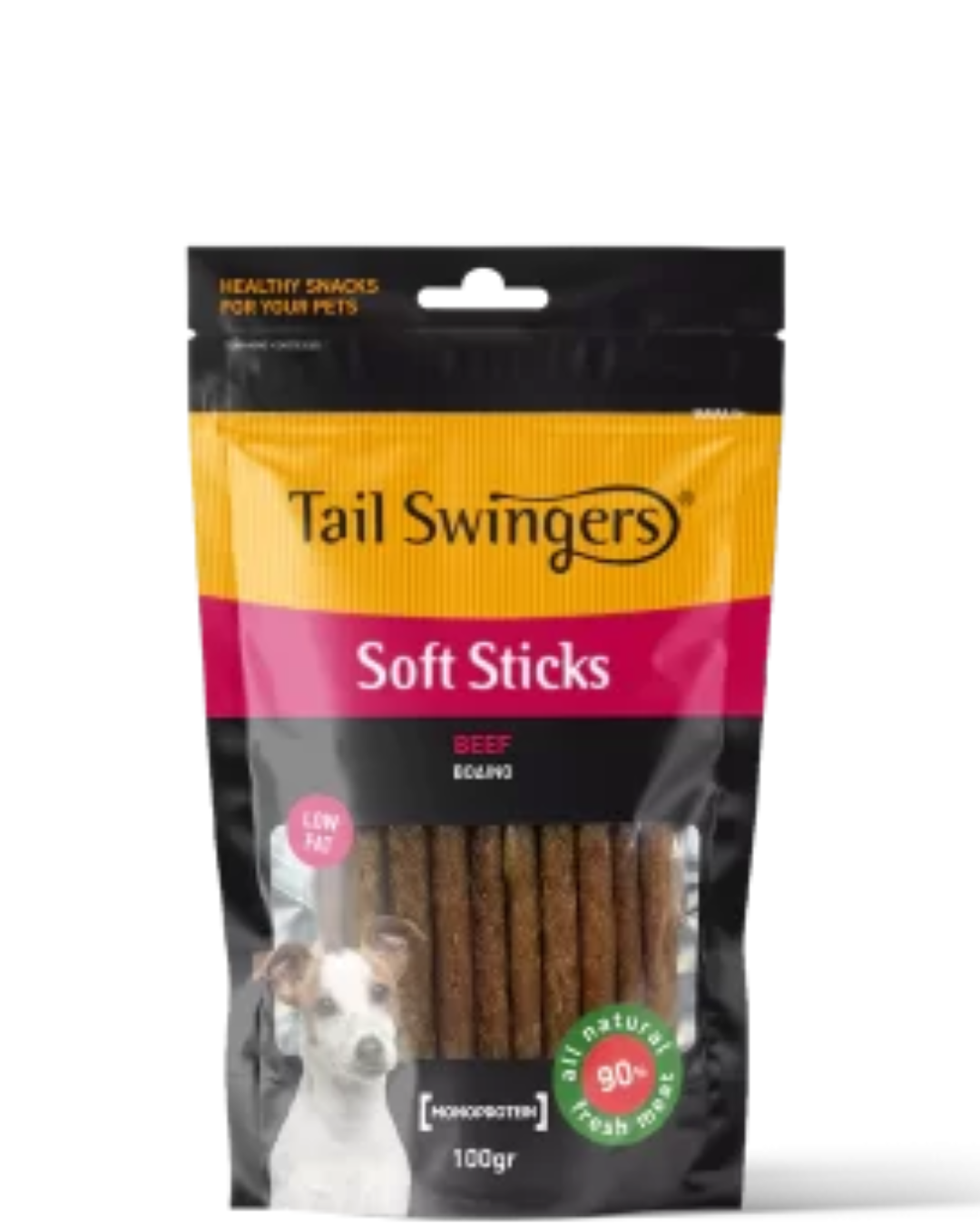 Tail Swingers - Soft Sticks Говеждо - Лакомства за мускули, кости и имунна система - 100 г