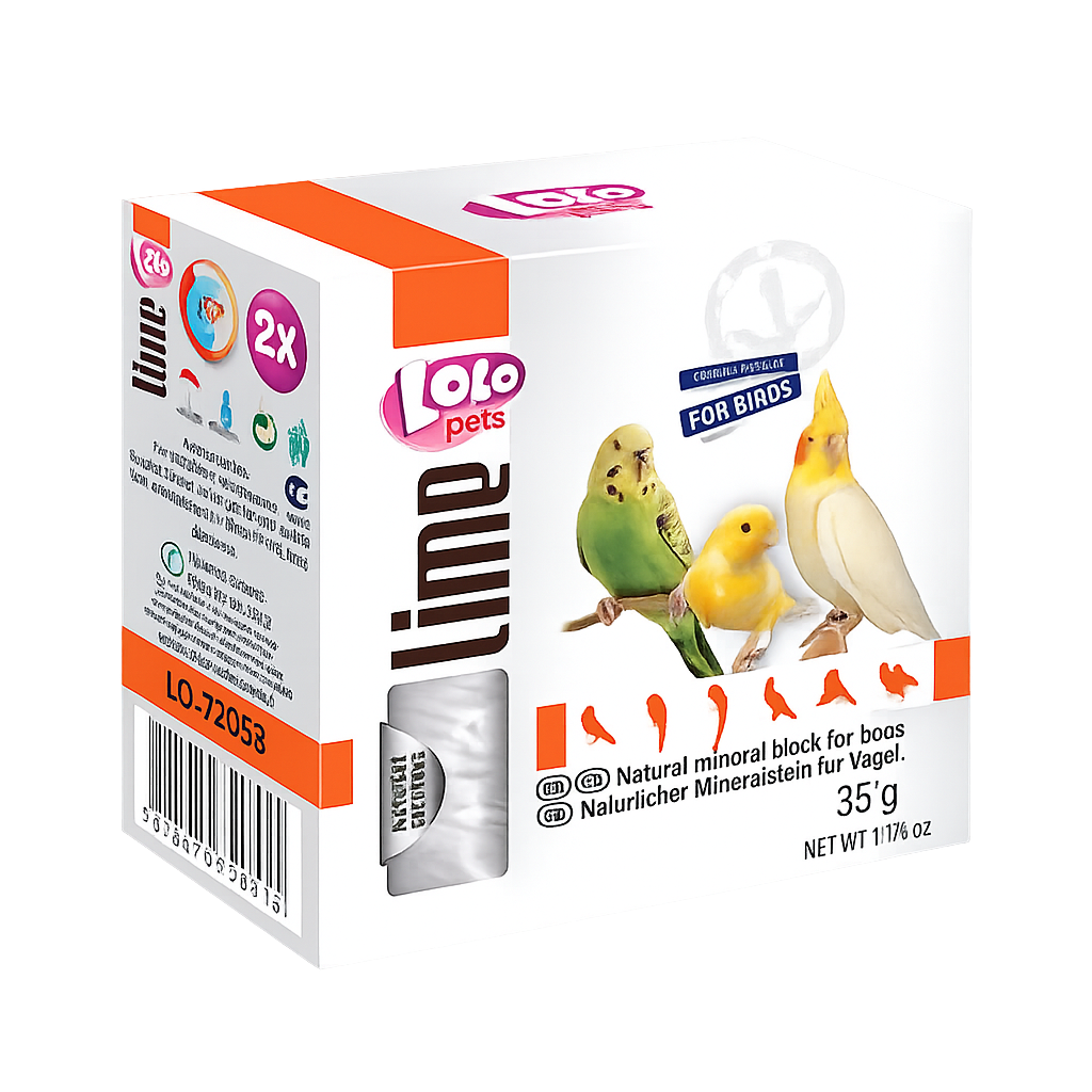 Lolo Pets - Лайм за птици  натурален, 2 бр./35 г