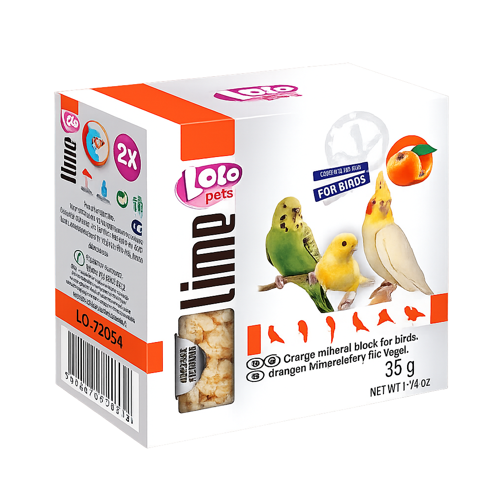 Lolo Pets - Лайм за птици с портокал, 2 бр./35 г